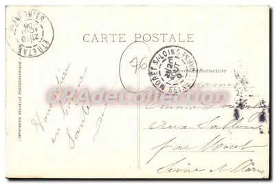 ÉTRETAT — Widok z Côte Saint-Clair — LL. — Rewers