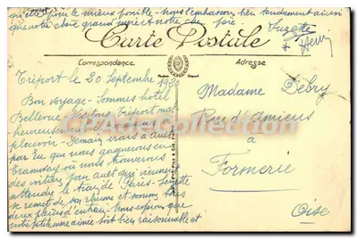 Le Tréport — Wejście do portu i nabrzeże François Ier — Wydanie specjalne Nouvelles Galeries LL — Rewers