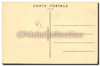 Fécamp — Hotel d'Angleterre — Editor R. Longlet, n° 55 — Verso