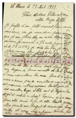 Le Mavre — Praça Thiers — Le Paniculaire — LL. — Verso