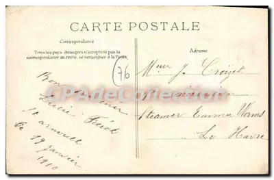 Lillebonne (Seine-Inférieure) — Castelo Moderno — Edição Bultion, n°16 — Verso