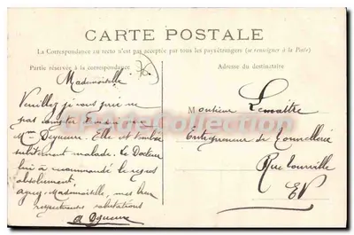 Le Havre — Hotel della Città e Giardino Pubblico — Edizione Cliche A.H. — Verso