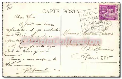 Veules-les-Roses — widok panoramiczny na okolicę — Guerdon — Rewers