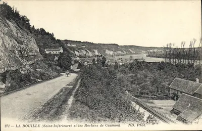 La Bouille (Seine-Inférieure) e os Rochos de Caumont — ND. Fot. n°271