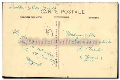 Al louville-Bellefosse - O Grande Carvalho (Lado Norte) — editor Malien Delamarre, n° 814 — Verso
