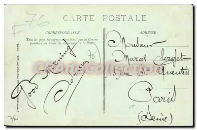 Dieppe — Przybycie statku "Sussex" do portu Atlantyckiego — LL. — Rewers