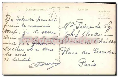 Saint-Valéry-en-Caux — Die Strände bei Ebbe und das Casino (Duhard-Ausgabe) — ADIA — Rückseite