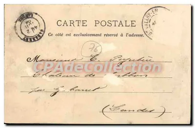 O Castelo de Daubeuf — Ao redor de Fécamp — L. J. — n°123 — Verso