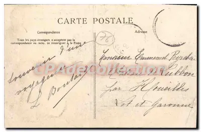 O Castelo de Crétot — Environs de Goderville (Seine-Inférieure) — L. J. — Verso