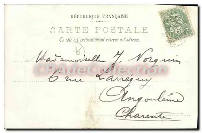 Le Havre — Drie masts in de voorhaven — J. Girauder, n°105 — Achterkant