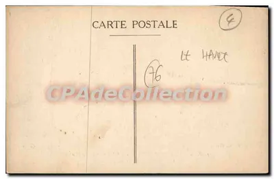 Sainte-Adresse — La Hève vista dalla spiaggia — G. F. Le Hâvre, n° 103 — Verso