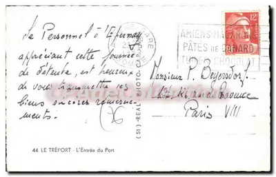 Wejście do portu — Amiens-Magardons — wydawca REAL — Rewers