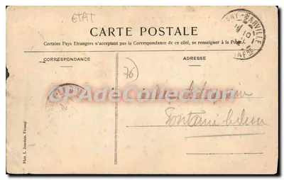 Vittefleur — Stare Pałacowe — (Seine-Inférieure) — Fot. L. Jourdain, Vittefleur — Rewers