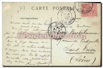 ÉTRETAT — A Agulha e a Porta de Ával — Coleções ND Phot — Verso