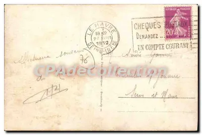 Place Gambetta e Monumento aos Mortos da Grande Guerra — Le Havre — n°117 — Verso