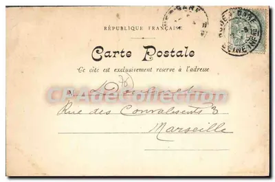 Rouen — Place de la République — Coleção das Novas Galerias N° 17 — Verso