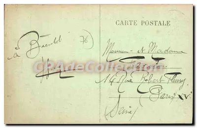 CRIEL-PLAGE — Widok plaży w czasie kąpieli — Wyd. Vve Dolque, Au Souvenir 1927 — Rewers
