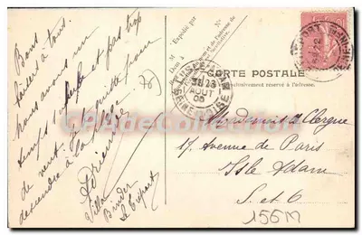 Le Tréport — Kasyno — V.P. Paris. Nr 12 — Rewers