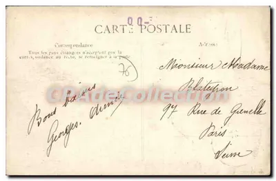 Le Havre — O Transatlântico "La France" — Editora não identificada, n° 320 — Verso