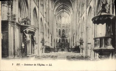 Eu — Intérieur de l'Église — LL
