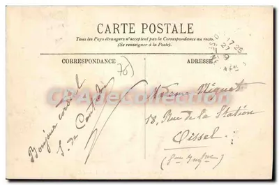 Le Havre — Novas Pontas — Transatlântico saindo do Porto — LL. — Verso