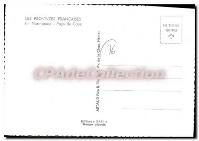 Normandie — Pays de Caux — Éditions Gaby, Nantes — Achterkant