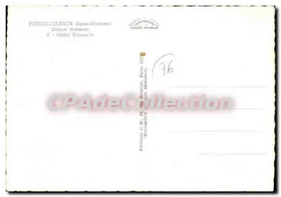 Cadet-Rousselle — Bar, Salun do herbaty — Wydawnictwo C.D. Paris — Rewers