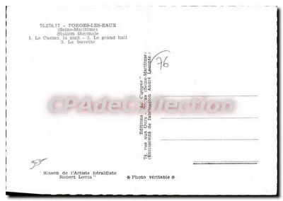 Forges-les-Eaux — Stacja termalna — Wydawnictwo aux Ours — Rewers