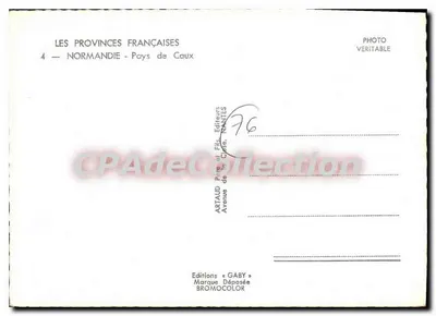 Normandië — Pays de Caux — Edities Gaby, Nantes — Achterkant