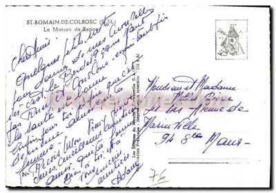 Saint-Romain-de-Colbosc (S.M.) — A Casa de Repouso — Les Éditions Françaises — Verso
