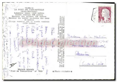 तांकरविल के पुल — सीन-मारिटाइम — फोटोग्राफी ए. डिनावर — पीछे