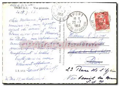 Yport (S.-I.) — Ogólny widok — Wydawnictwo Sztuki Fehlertion Francuska, nr 5936 — Rewers