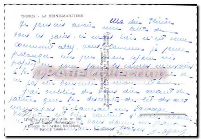 Seine-Maritime — Według mapy Michelin nr 989 — Wydawnictwo Côte d'Albâtre — Rewers