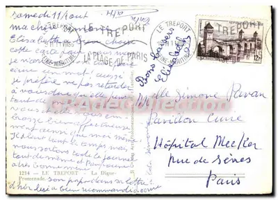 Le Tréport — Digue — Wydawca: Cap — Rewers