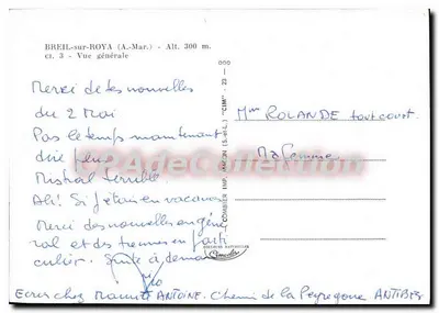 BREIL-sur-ROYA — Vista geral — CIM — Verso