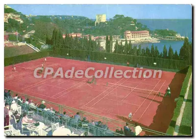 Monte-Carlo Country Club — quadra de tênis — Edições Y. Kerambrun, Mônaco