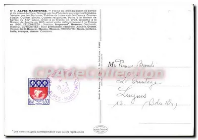 Alpes-Maritimes — Nr. 6 — Uitgever : — Achterkant