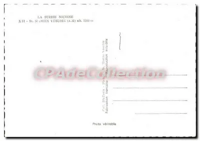 Martin-Vésubie — Lembrete de St Martin-Vésubie — A Suíça Niceza — Verso