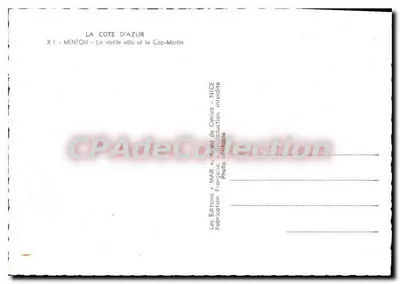 Menton - Stare miasto i Cap-Martin — Wydawnictwo Cimiez, Nice — Rewers