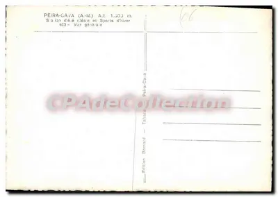 Peira-Cava (A.-M.) — Stacja Elia i Zimowe Sporty — Ogólny widok — Wydawnictwo Bonnard — Rewers