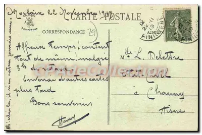 Morlaix - O Viaduto - A Igreja São Melaine — A Bretanha Pitoresca, edição C. Tardieu, n° 9796 — Verso