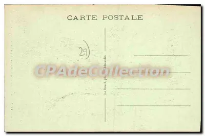 Châteaulin - O Hotel de Ville cercado pelos antigos árvores do Castelo — Verso