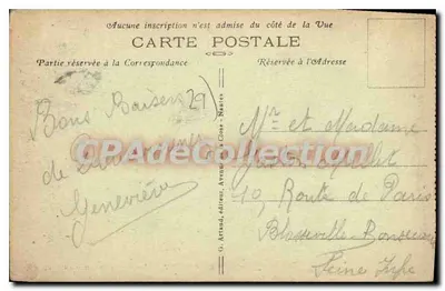 Tréboul — Os Areias Brancas — A Praia — editor G. Arnaud, n°4 — Verso