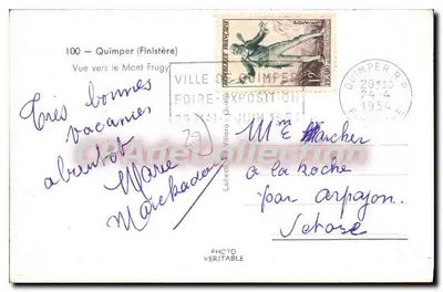 Widok w kierunku Mont Frugy — Quimper (Finistère) — JOB — Rewers