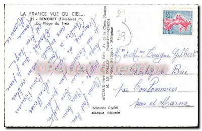 La Plage du Tréz — Benodet (Finistère) — Éditions Gaby — Rewers