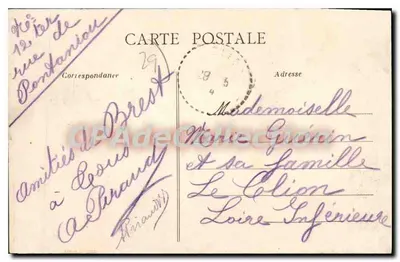 BREST - Jedna aleja ulicy Dajot — Artaud-Renaud, Nantes, n°206 — Rewers