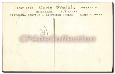 Lóżko dwuosobowe — seria 305 — Zwyczaje, Zwykłości i Ubrania Bretanii — Rewers
