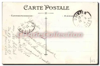 Quimper — Statua Laënneca — Artaud et Nozais Nantes — Rewers