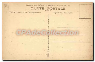 Concarneau — Um canto da Praia — G. Arlaud, editor, Nantes — Verso