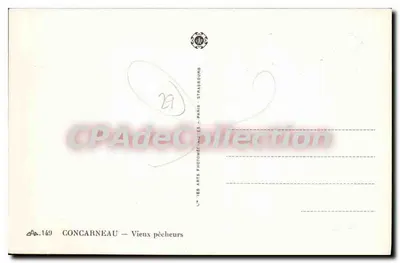 Concarneau — Velhos pescadores — J. P. Arts Photographiques, Paris — Verso